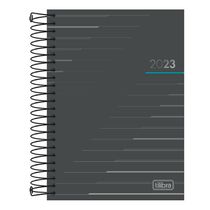 Agenda Executiva Tilibra Espiral Spot Preta Média