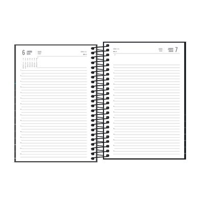 Agenda Executiva Tilibra Espiral Spot Preta Média