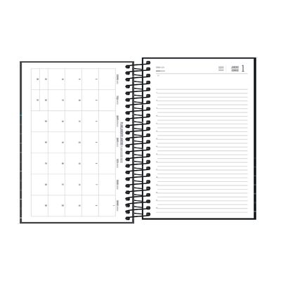 Agenda Executiva Tilibra Espiral Spot Preta Média