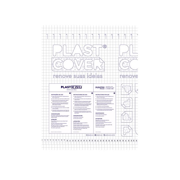 Plástico Adesivo Plavitec Transparente 0,45x2m