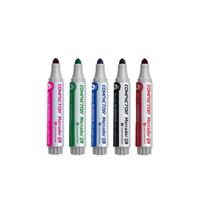 Marcador para Quadro Branco Compactor com 4 Cores