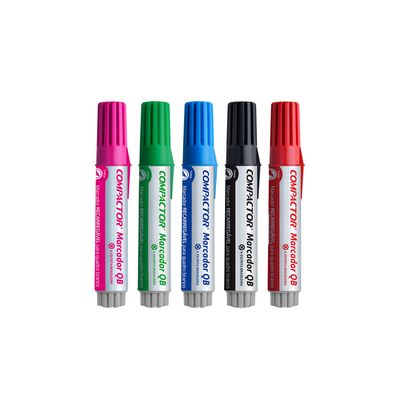 Marcador para Quadro Branco Compactor com 4 Cores