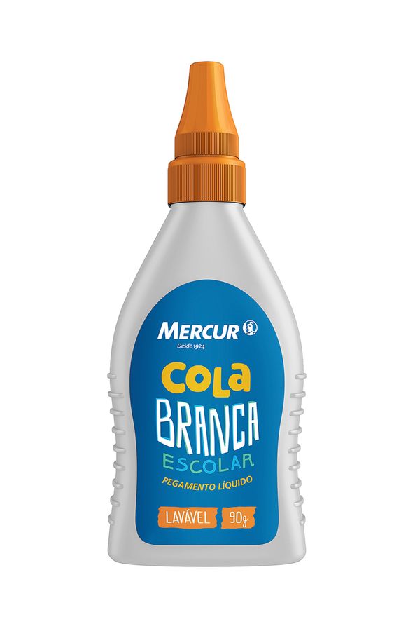 Cola Mercur Lavável Branca 90g