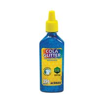 Cola Acrilex Gliter Azul 35g