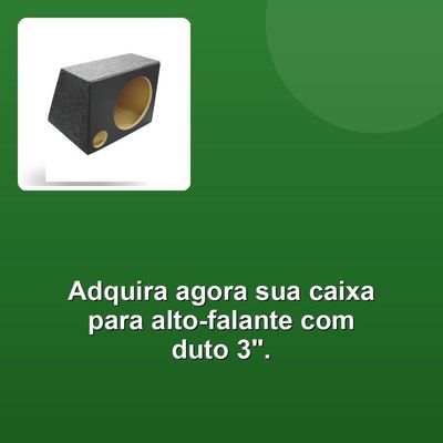 Caixa Vazia Para1 Alto Falante 12" 1 Duto 3" Acarpetada