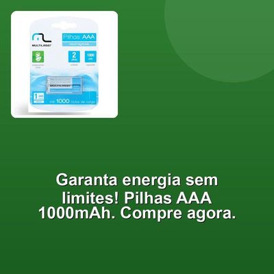 Pilha Recarregável Aaa 1000mah C- 2