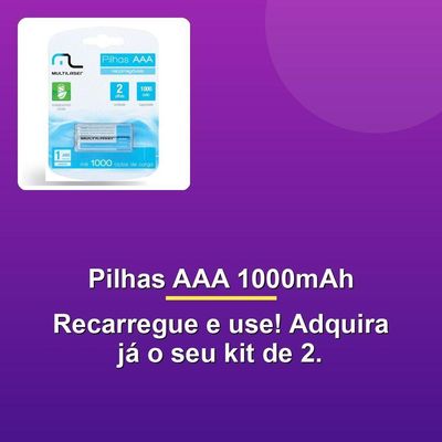 Pilha Recarregável Aaa 1000mah C- 2