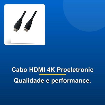 Cabo Hdmi Proeletronic Cahd-2050 4k Macho × Macho 2.0 5m
