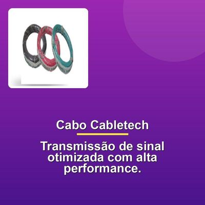 Cabo Coaxial Cabletech Std-40+tp3 Branco 305m