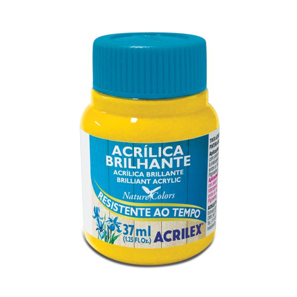 Tinta Acrílica Brilhante 30ml Amarelo Ouro