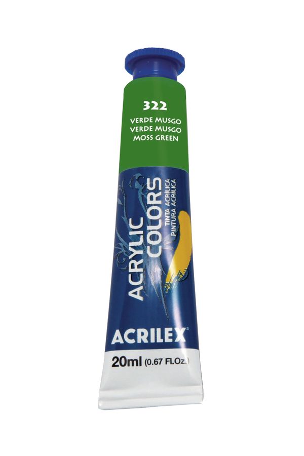 Tinta Acrílica Acrylic Colors 20ml Verde Musgo