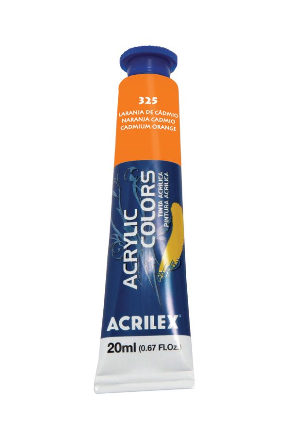 Tinta Acrílica Acrylic Colors 20ml Laranja
