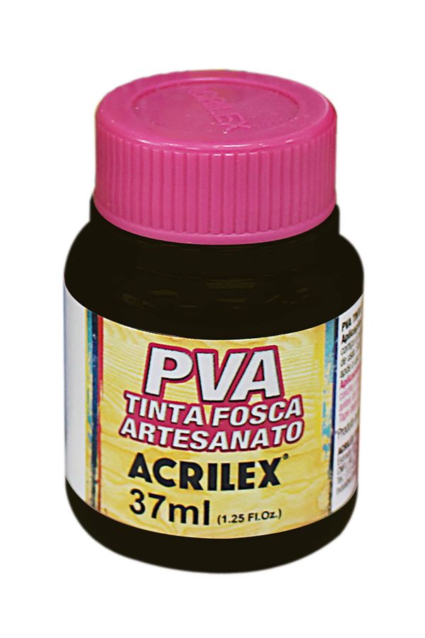 Tinta Pva Fosca para Artesanato 37ml Preto