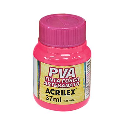 Tinta Pva Fosca para Artesanato 37ml Rosa Escuro