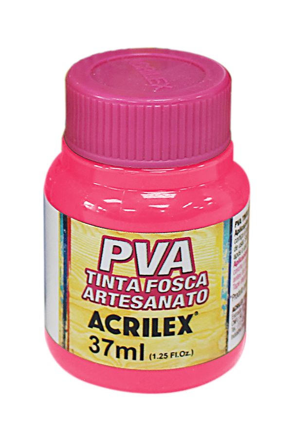 Tinta Pva Fosca para Artesanato 37ml Rosa Escuro
