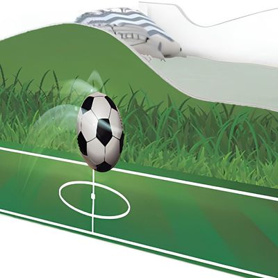 Cama Solteiro Infantil 197x91,5cm para Quarto Personagens Copa Futebol K02 - D'Rossi