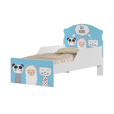 Mini Cama Infantil 153,2x79cm com Proteção Lateral Personagens Amigos K02 - D'Rossi