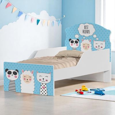 Mini Cama Infantil 153,2x79cm com Proteção Lateral Personagens Amigos K02 - D'Rossi