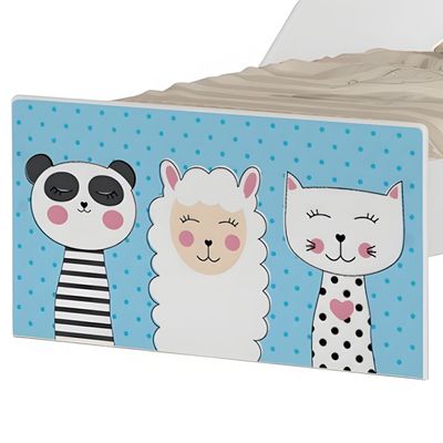Mini Cama Infantil 153,2x79cm com Proteção Lateral Personagens Amigos K02 - D'Rossi