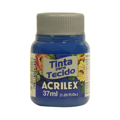 Tinta para Tecido 37ml Azul Turquesa.