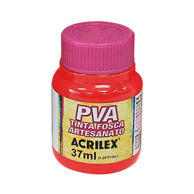 Tinta Pva Fosca para Artesanato 37ml Vermelho Fogo