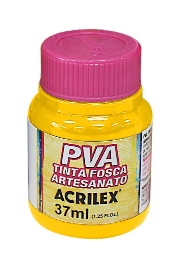 Tinta Pva Fosca para Artesanato 37ml Amarelo Ouro