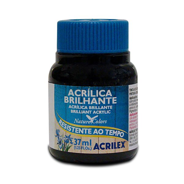 Tinta Acrílica Brilhante 30ml Preto