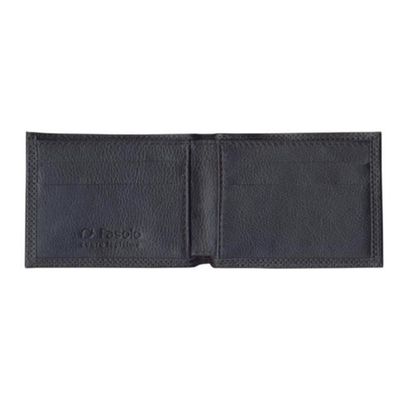 CARTEIRA MASCULINA COURO SLIM PEQUENA FASOLO K656 PRETA Cor:Preto;Tamanho:Único;Gênero:Homem