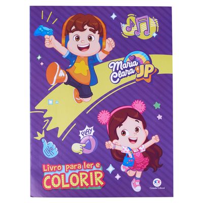Mega Kit Livro Ler, Colorir e Brincar Ciranda Cultural Maria Clara e JP