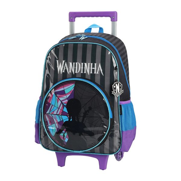 Mochila de Rodinha Infantil Luxcel Wandinha