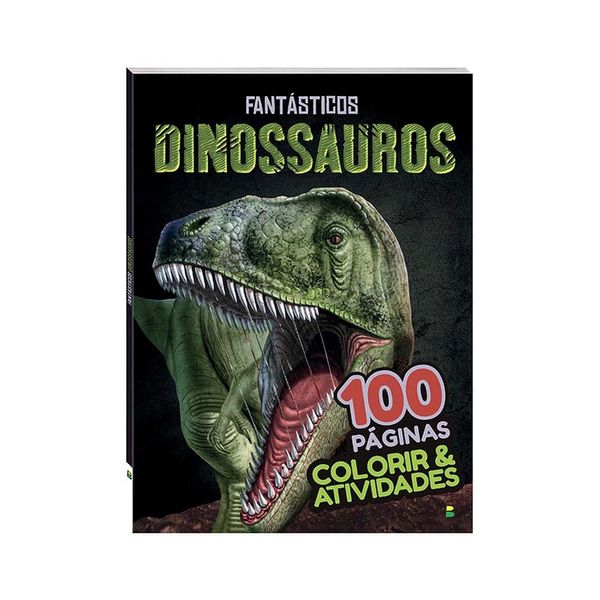 Livro Infantil Todo Livro Atividades Colorir Fantásticos Dinossauros