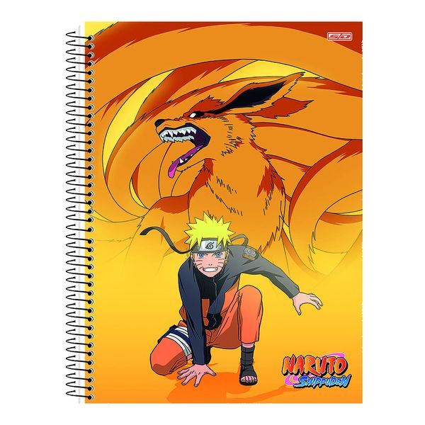 Caderno Universitário São Domingos Naruto Capa Dura 1 Matéria 80 Folhas