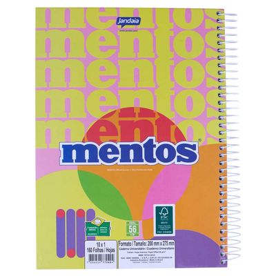 Caderno Universitário Mentos 10 Matérias 160 Folhas Jandaia - Item Sortido