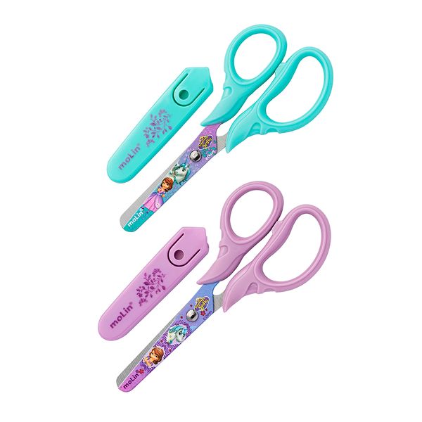 Tesoura Escolar Molin Princesa Sofia 13cm