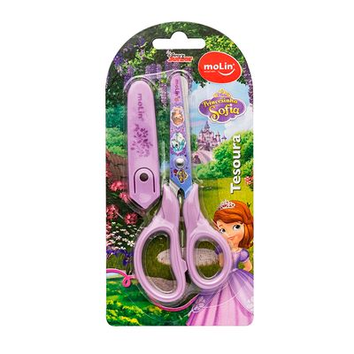 Tesoura Escolar Molin Princesa Sofia 13cm