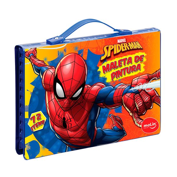 Maleta de Pintura Molin Spider Man com 72 Peças