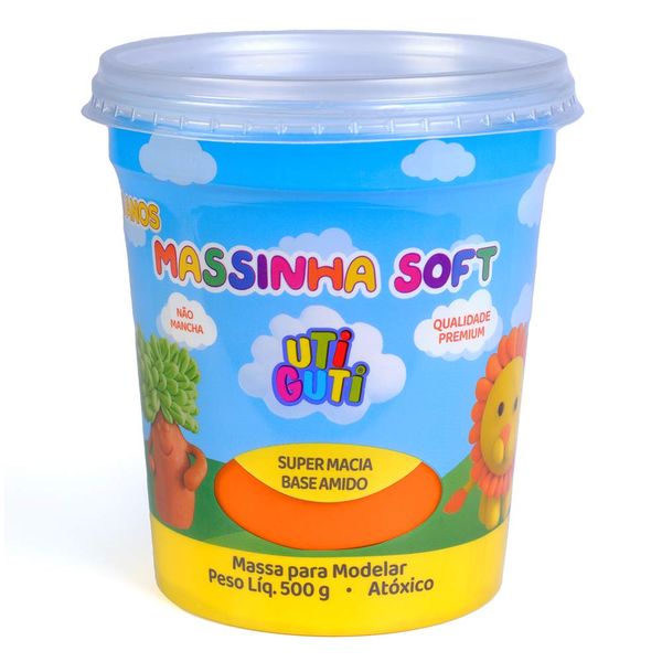 Massa De Modelar Soft Utiguti 500g Laranja Fila Canson Massa De Modelar Soft Utiguti 500g Laranja Fila Canson