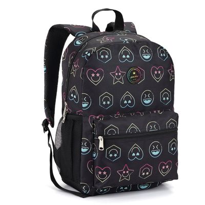 Mochila Listra, Emoji, Flor 17" MJ42011 Seanite