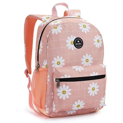 Mochila Listra, Emoji, Flor 17" MJ42011 Seanite