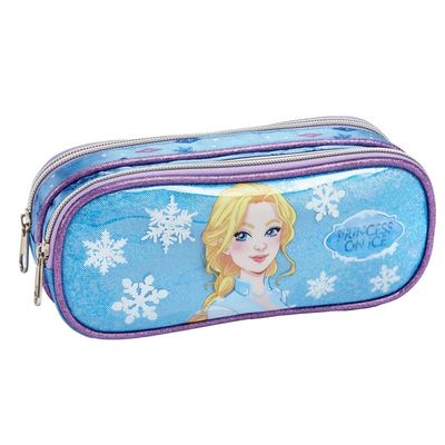 Estojo Duplo Infantil Princesa do Gelo Es42153 Seanite