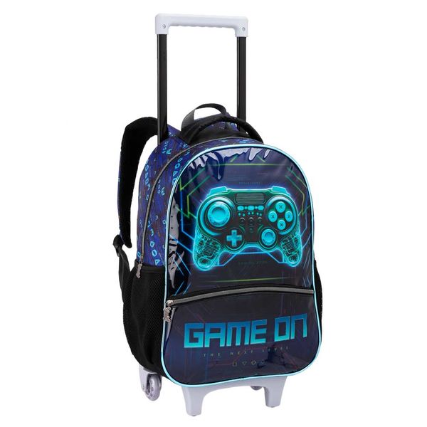 Mochilete Infantil Game On Com Rodinhas Seanite Mochilete Infantil Game On Com Rodinhas Seanite