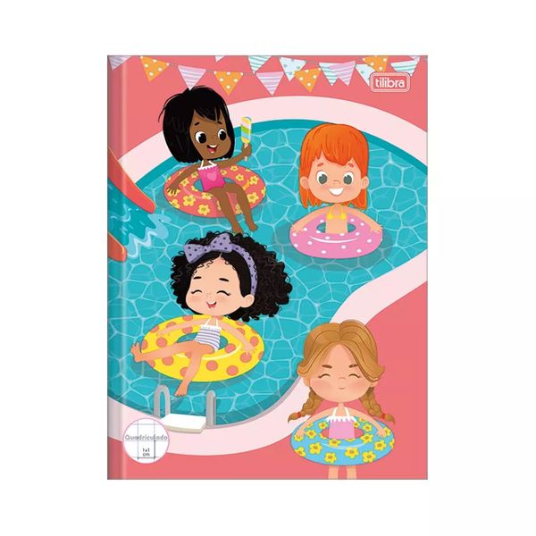 Caderno Quadriculado Tilibra 1x1cm Brochura Capa Dura Sapeca 40 Folhas Capas Diversas - Item Sortido