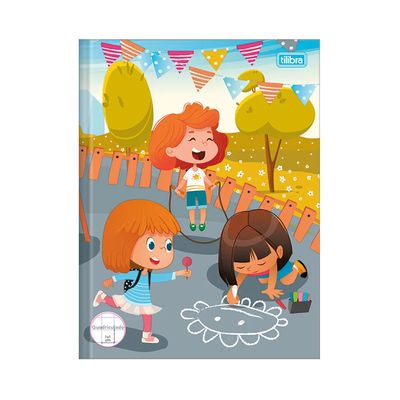 Caderno Quadriculado Tilibra 1x1cm Brochura Capa Dura Sapeca 40 Folhas Capas Diversas - Item Sortido