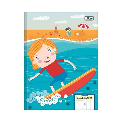 Caderno Quadriculado Tilibra 1x1cm Brochura Capa Dura Sapeca 40 Folhas Capas Diversas - Item Sortido