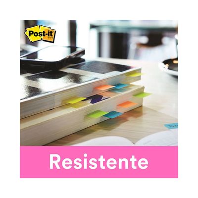 Marcador de Página Adesivo Post It 3M Colorido 05 Blocos de 20 Folhas Cada