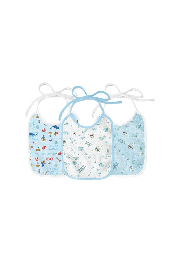 Babador Papi Karinho Flanelado com 3 Unidades Estampas Masculinas