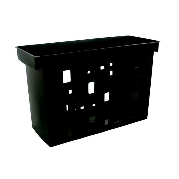 Caixa Arquivo Dello Color Vazado Preta 44x18x27cm Caixa Arquivo Dello Color Vazado Preta 44x18x27cm