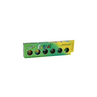 Kit Escolar Glitter Brocal 3g com 6 Unidades