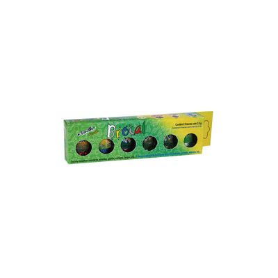 Kit Escolar Glitter Brocal 3g com 6 Unidades