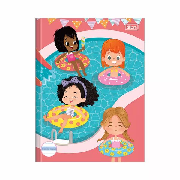 Caderno Caligrafia Tilibra Brochura Capa Dura Pauta Azul Sapeca 40 Folhas